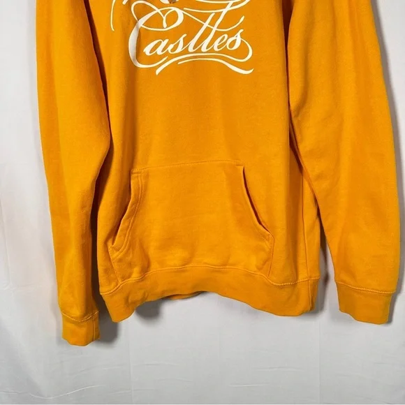 Crooks & Castles Script Logo Hoodie (M) Mustard/Gold Streetwear Skate Y2K - Picture 9 of 14